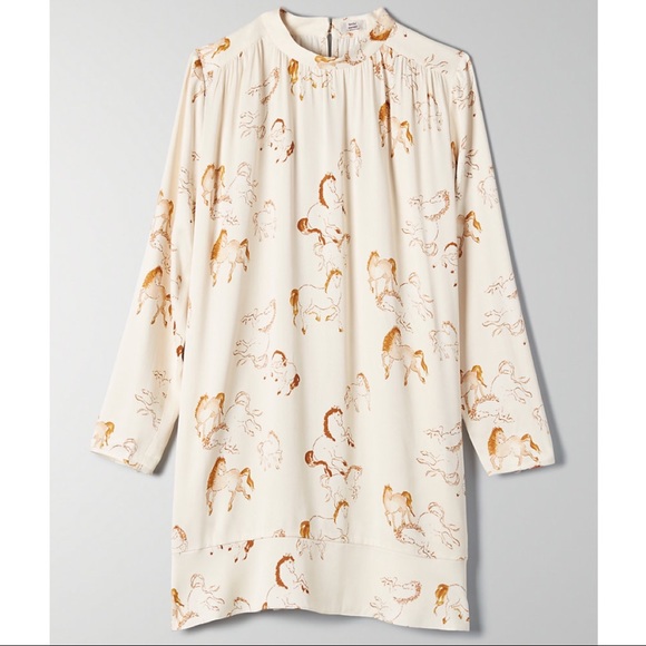 Aritzia Dresses & Skirts - Aritzia Little Moon Horses Print Honeysuckle Dress